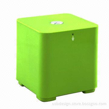 Mini Bluetooth Box Speaker, Made of ABS Material, Built-in Rechargeable Li-ion Battery